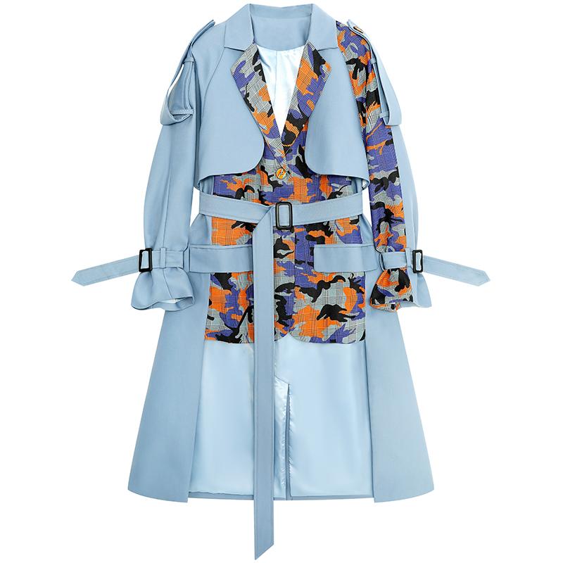 Women's Trench Coats SuperAen 2021 Fake Two Pieces Camouflage Stitching Suit Collar Windbreaker Coat Fashion Autumn Long, Tan;black
Women's Trench Coats SuperAen 2021 Fake Two Pieces Camouflage Stitching Suit Collar Windbreaker Coat Fashion Autumn Long, Tan;black
