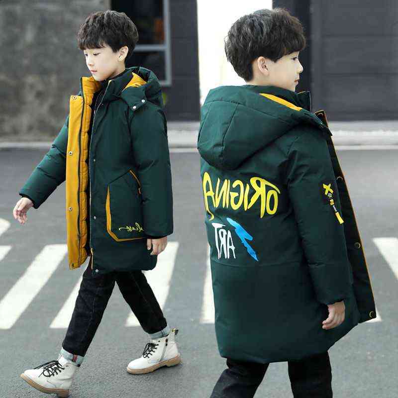 Winter Boy Cotton Coat 14 Children's Clothing Casual Thick Winter Jacket Fashion Outerwear 12 Years 10 Kids 11 Boys Clothes 211111