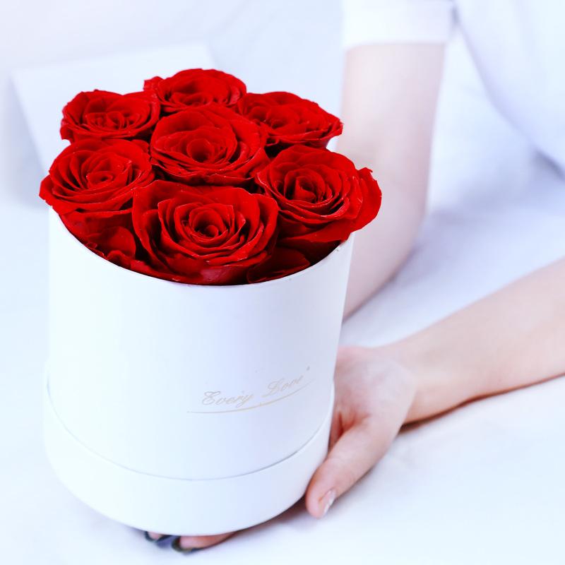 Eternal Life Flower Immortal Rose With Hug Bucket Box Gift Preserved In Set Mother's Day Romantic Valentines Decorative Flowers & Wreaths