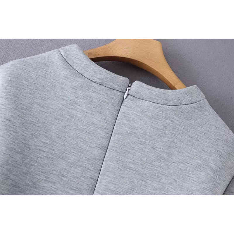 Autumn Winter Women Cotton Gray Sweatshirts Female Heart Deisgn Fashion Pullover Jacket Womens Long Sleeve Tops Clothes 210421