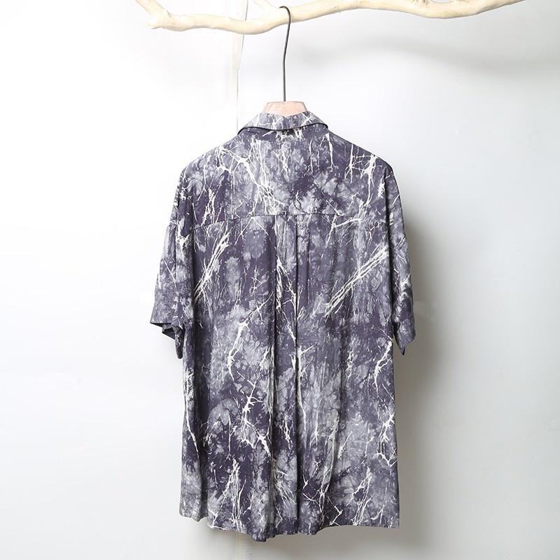 Men' Casual Shirts Cotton Japanese Printing Shirt Men Loose Single Breasted Fashion Designer Tie Dye Vintage Short Sleeve Tops Male, Blue
Men' Casual Shirts Cotton Japanese Printing Shirt Men Loose Single Breasted Fashion Designer Tie Dye Vintage Short Sleeve Tops Male, Blue