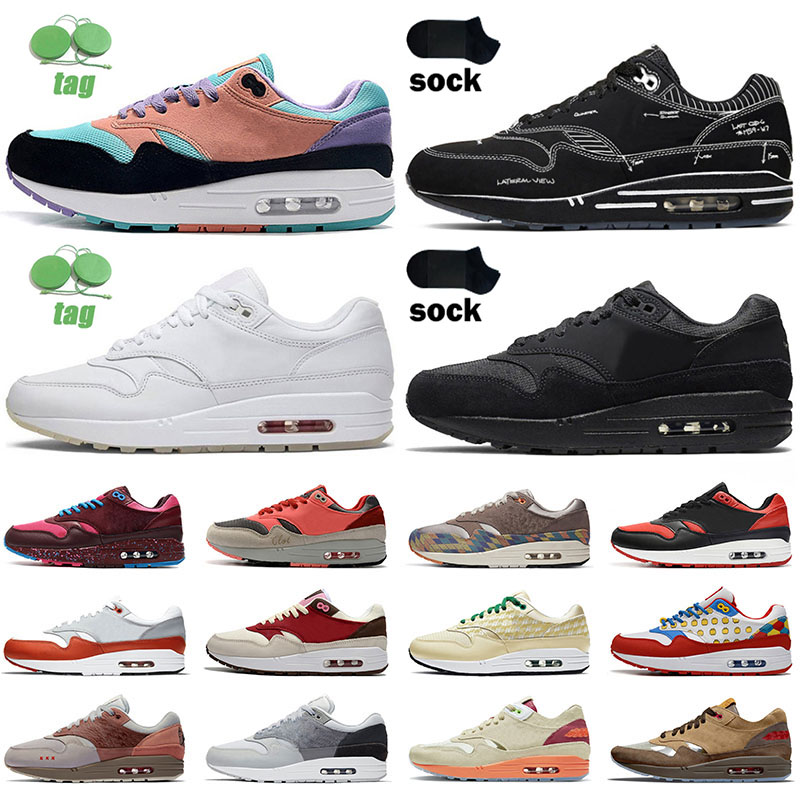 Authentic top quality air max 1 mens womens running shoes with one pair socks designer kiss of death parra amstredam london hyper pink run s
Authentic top quality air max 1 mens womens running shoes with one pair socks designer kiss of death parra amstredam london hyper pink run s