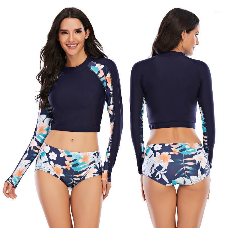Fashion Printed Surfing Suit Split Long Sleeve Ladies Swimwear Sunscreen Women 2 Piece Sets Womens Monokini Women, 5347
Fashion Printed Surfing Suit Split Long Sleeve Ladies Swimwear Sunscreen Women 2 Piece Sets Womens Monokini Women, 5347