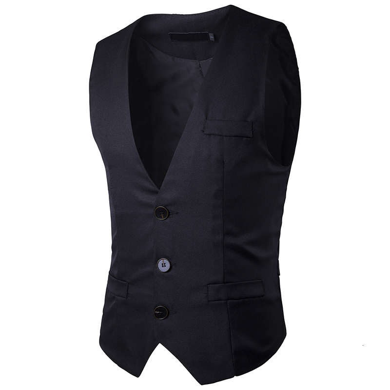Men' Vests Suit Good Quality Solid Color Business Wedding Dress For Mens Fashion Slim Fit Waistcoat Men Navy Black Tops MR1N
Men' Vests Suit Good Quality Solid Color Business Wedding Dress For Mens Fashion Slim Fit Waistcoat Men Navy Black Tops MR1N