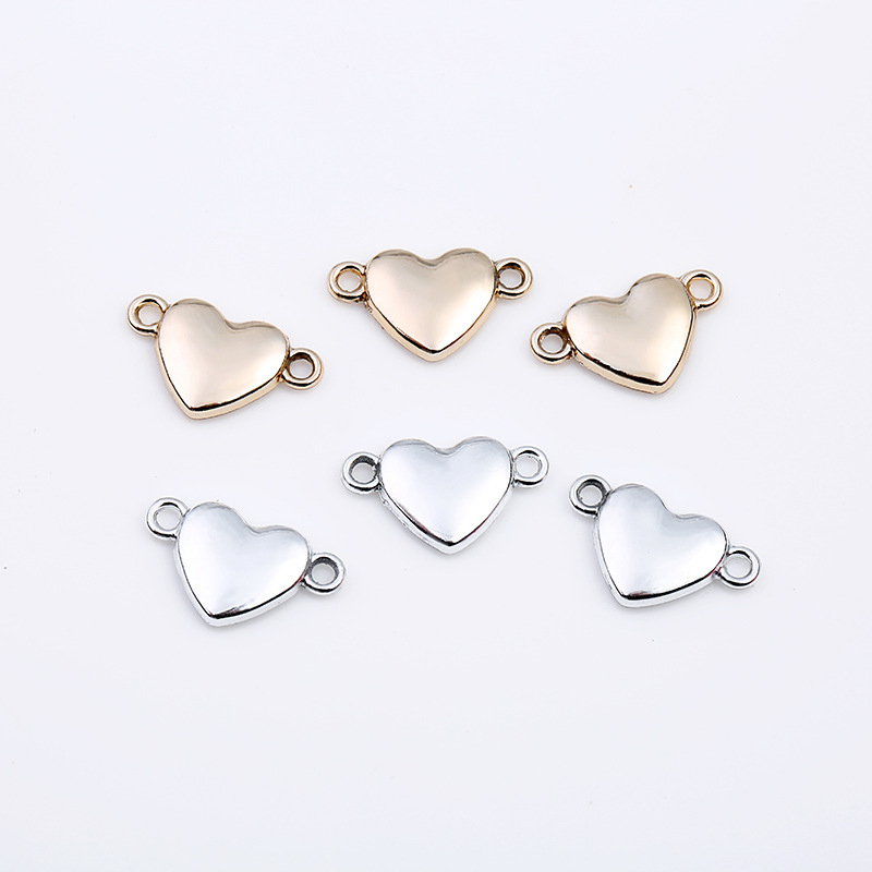Promotion Gold and Silver Plated Double Hook Heart Charm for DIY Jewelry 200PCS Wholesale
Promotion Gold and Silver Plated Double Hook Heart Charm for DIY Jewelry 200PCS Wholesale