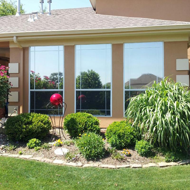 Window Stickers Top One Way Mirror Film Self-adhesive Reflective Solar Privacy Tint For Home Blue Silver Glass