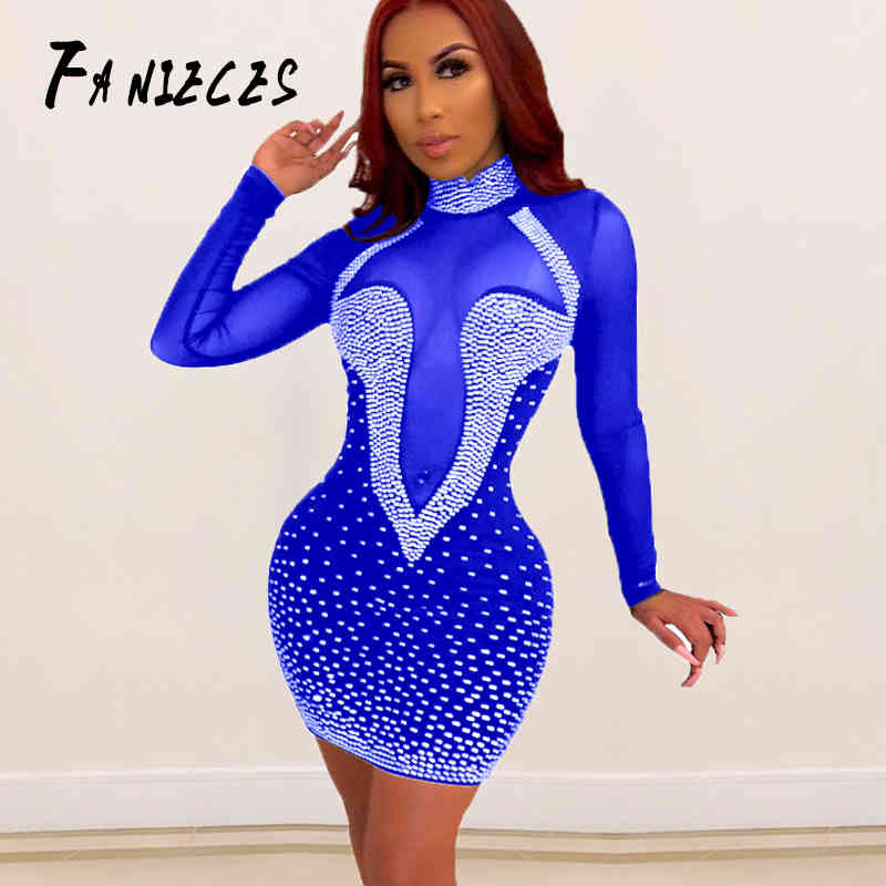 Autumn Sexy nightclub Fashion Women Dress black pink Full Sleeve Diamonds Hollow Out Lady Elegant Mini Dresses ropa mujer 210520, White
Autumn Sexy nightclub Fashion Women Dress black pink Full Sleeve Diamonds Hollow Out Lady Elegant Mini Dresses ropa mujer 210520, White