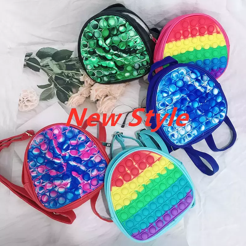 19CM Rainbow Tie Dye Fidget Backpack Popet Bubble Toys Bag Push Pop Bubbles Purses Kids Adult Sports Casual Shoulder Bags Handbag Tote X0929D
19CM Rainbow Tie Dye Fidget Backpack Popet Bubble Toys Bag Push Pop Bubbles Purses Kids Adult Sports Casual Shoulder Bags Handbag Tote X0929D