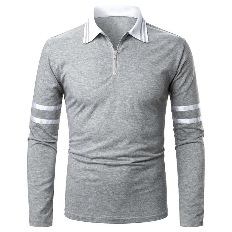 S-2XL,Gray Shirt Men Patchwork Style Slim Fit Long Sleeve Casual Men's Shirts
