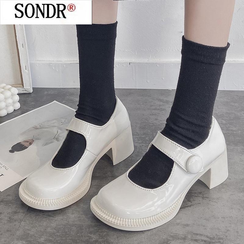 Chunky Heel Platform Mary Janes Women Patent Leather Big Square Toe High Heels Pumps Lovely Girls Cosplay Lolita Shoes Dress, Black
Chunky Heel Platform Mary Janes Women Patent Leather Big Square Toe High Heels Pumps Lovely Girls Cosplay Lolita Shoes Dress, Black