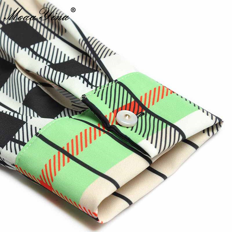 Summer Party Fashion Mermaid Dress Women Long sleeve Hollow out Plaid Print Patchwork Slim Midi Vestidos 210524