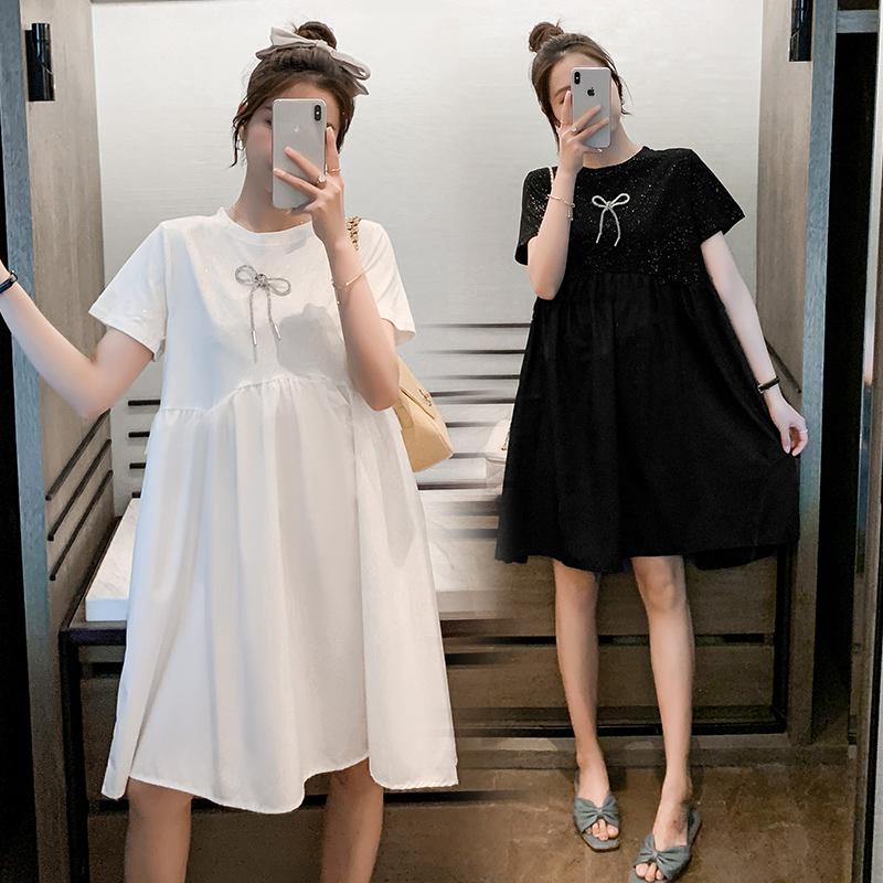 Maternity Dresses 84828# Dress Summer Cotton Short Sleeves Loose Stylish Slimming Pregnant Women Mom, Black
Maternity Dresses 84828# Dress Summer Cotton Short Sleeves Loose Stylish Slimming Pregnant Women Mom, Black