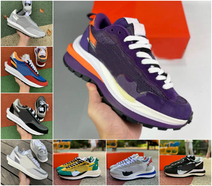 Sacais Dark Iris Sesame White Nylon Vaporwaffle Mens Running Shoes mesh Royal Fuchsia Black LDV Waffle Tour Yellow Villain Red Women men Spo
Sacais Dark Iris Sesame White Nylon Vaporwaffle Mens Running Shoes mesh Royal Fuchsia Black LDV Waffle Tour Yellow Villain Red Women men Spo