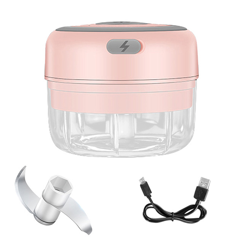 100/250ml Electric Garlic Masher Mini USB Wireless Press Mincer Sturdy Vegetable Chili Meat Grinder Food Chopper Kitchen Gadget