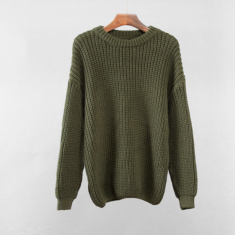 Winter Elegant Oversized Sweater Women Batwing Sleeve Loose O Neck Pullover Solid Cashmere Soft Jumpers Tops 210428