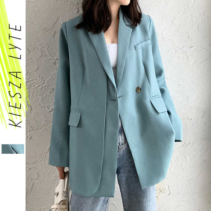 Light Blue Suit Jacket Women' Spring Autumn Fashion Ladies Coat Casaco Feminino Tops For Women Clothes Outwear 210608
Light Blue Suit Jacket Women' Spring Autumn Fashion Ladies Coat Casaco Feminino Tops For Women Clothes Outwear 210608