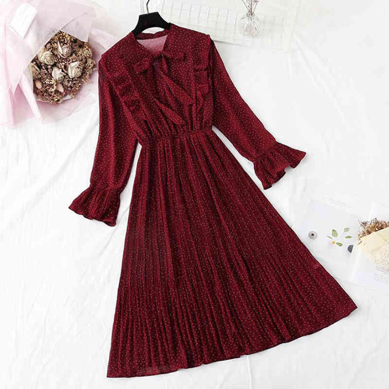 Spring Summer Women Print Pleated Chiffon Dress Fashion Female Casual Flare Sleeve Bow Vintage Basic Dresses 210521, Flowers 4
Spring Summer Women Print Pleated Chiffon Dress Fashion Female Casual Flare Sleeve Bow Vintage Basic Dresses 210521, Flowers 4