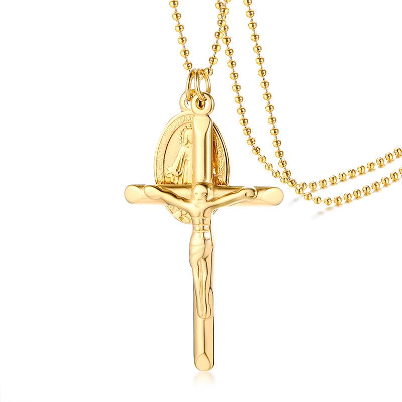 Pendant Necklaces Gold Necklace For Women Cross Stainless Steel Chain Fashion Jewelry On The Neck Woman Accessories
Pendant Necklaces Gold Necklace For Women Cross Stainless Steel Chain Fashion Jewelry On The Neck Woman Accessories