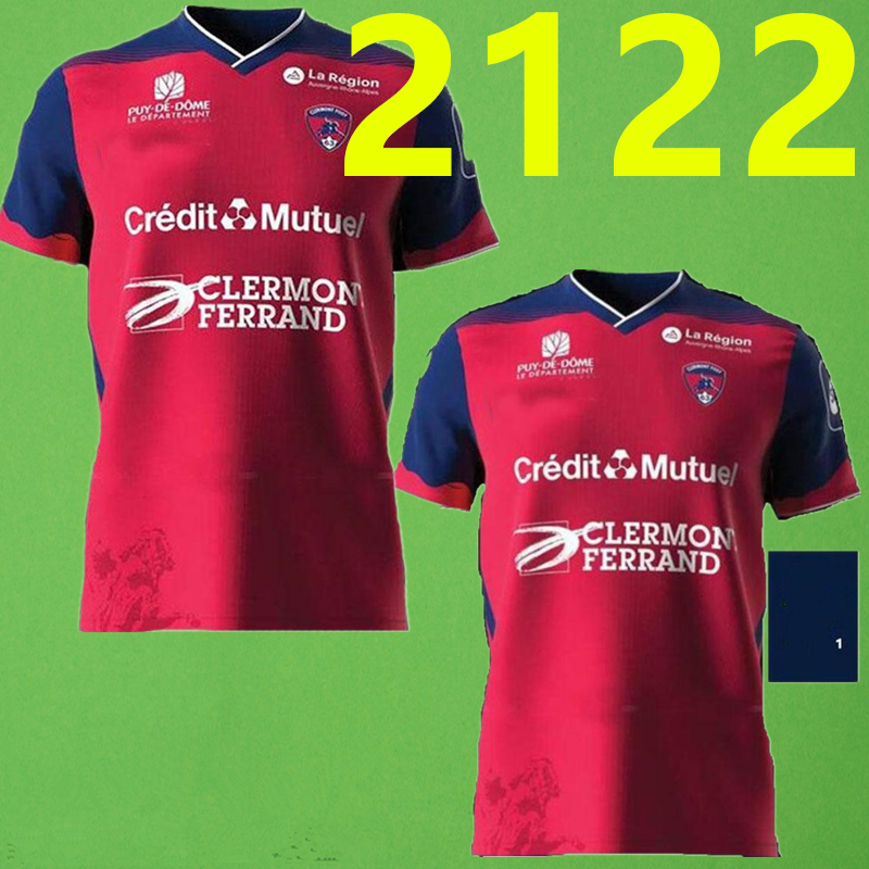 21/22 Clermont Foot 63 soccer jerseys home RED Rashani 2021 2022 MAILLOT de bayo Dossou Allevinah Berthomier Magnin Iglesias TELL football s, Black;yellow
21/22 Clermont Foot 63 soccer jerseys home RED Rashani 2021 2022 MAILLOT de bayo Dossou Allevinah Berthomier Magnin Iglesias TELL football s, Black;yellow