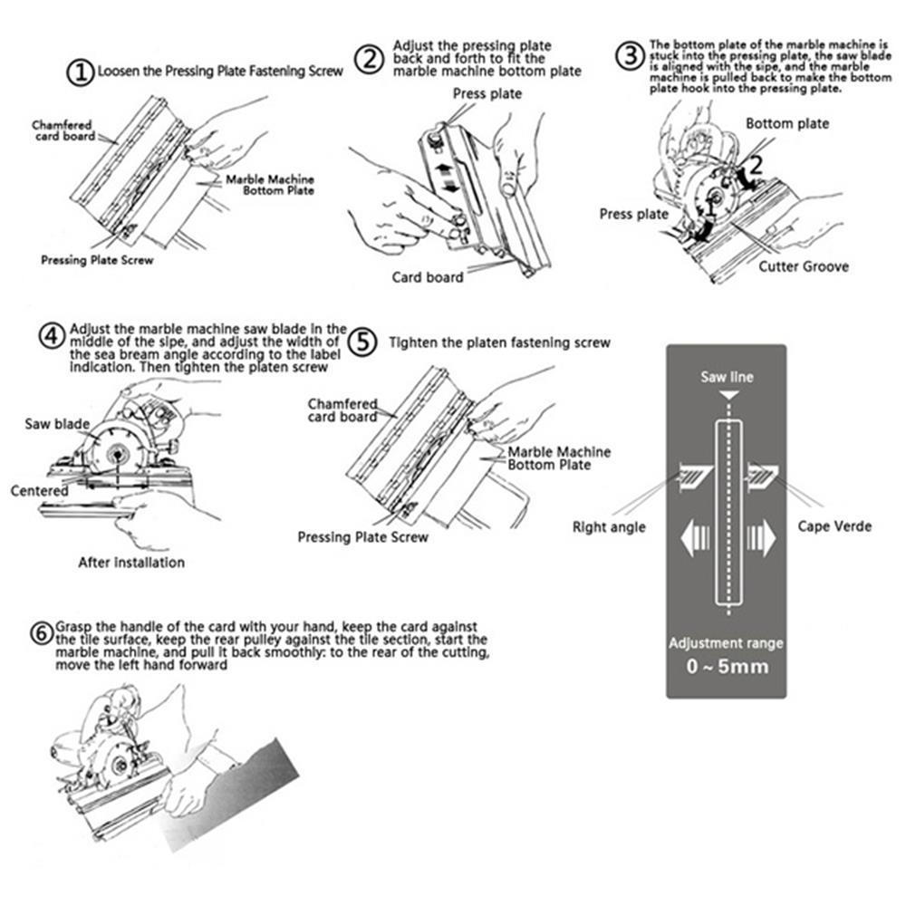 45 Degree Angle Cutting Tool Frame Bevel Cutter Tile Exposed Angle Outside Construction Stone Cutting Machine Marble Machine