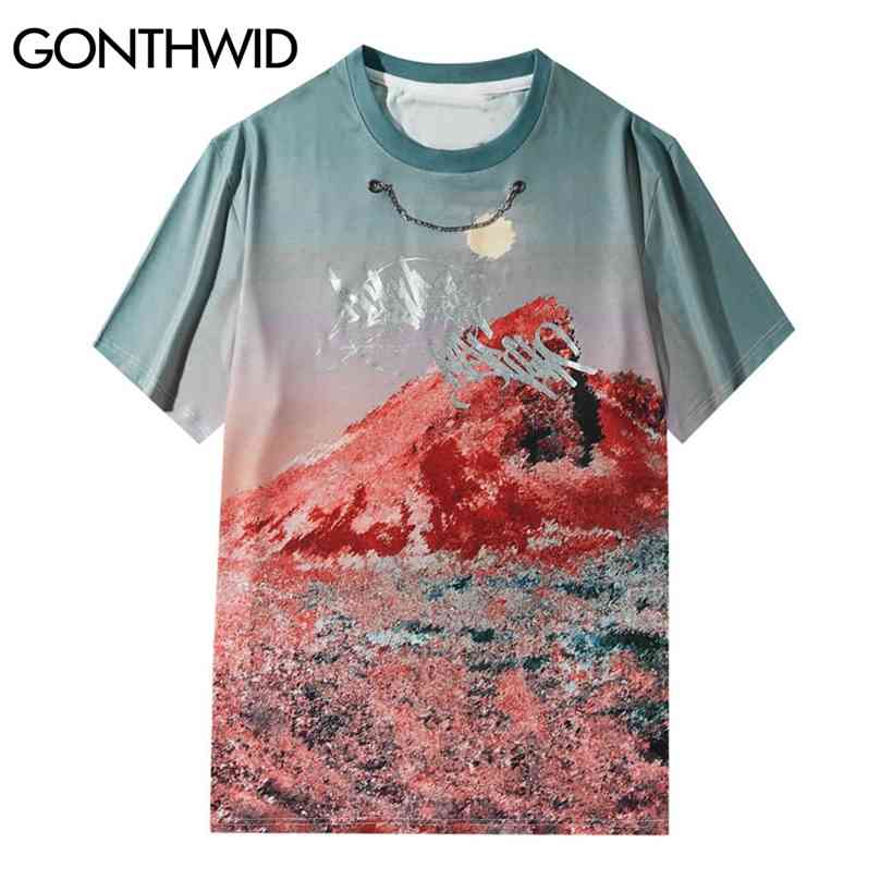 Tshirts Harajuku Landscape Mountain Tee Shirts Streetwear Hip Hop Casual Fashion Summer Loose Short Sleeve T-Shirt Tops 210602, Multicolor
Tshirts Harajuku Landscape Mountain Tee Shirts Streetwear Hip Hop Casual Fashion Summer Loose Short Sleeve T-Shirt Tops 210602, Multicolor