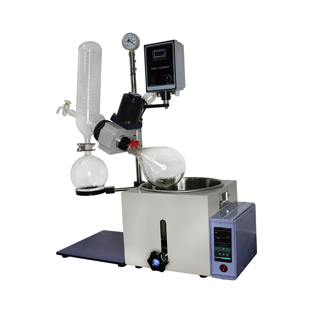 ZZKD brand Lab Supplies RE-201D Rotary Evaporator Bundle Includes DLSB 5/10Chiller / Vacuum Pump Kit