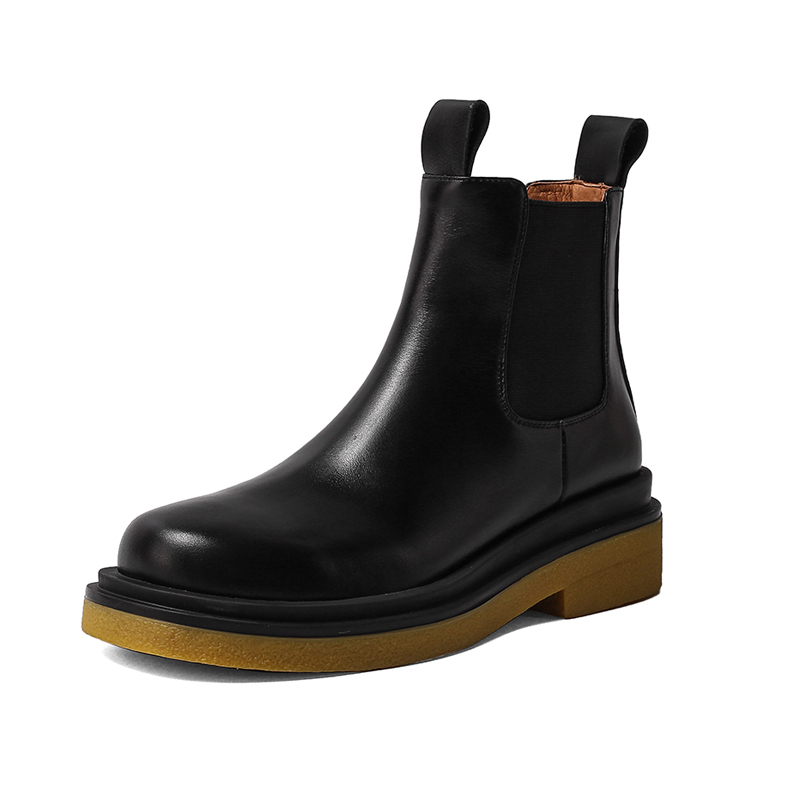 boots genuine leather chelsea women autumn low square heel round toe ankle elegant female black beige short boot style y7gz
boots genuine leather chelsea women autumn low square heel round toe ankle elegant female black beige short boot style y7gz
