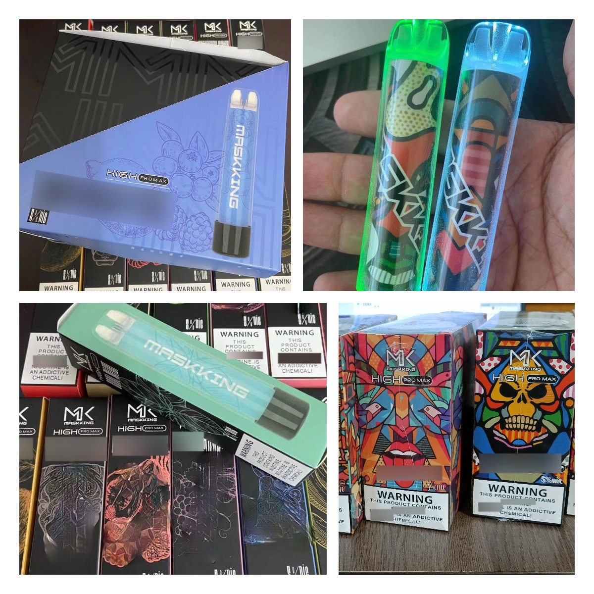 Maskking High Pro Max Disposable E Cigarettes Vapes 1000 1500 Puffs 850mah Battery 4.5ml Cartridge Transparent Mouthpiece MK pro 13 Colors
Maskking High Pro Max Disposable E Cigarettes Vapes 1000 1500 Puffs 850mah Battery 4.5ml Cartridge Transparent Mouthpiece MK pro 13 Colors