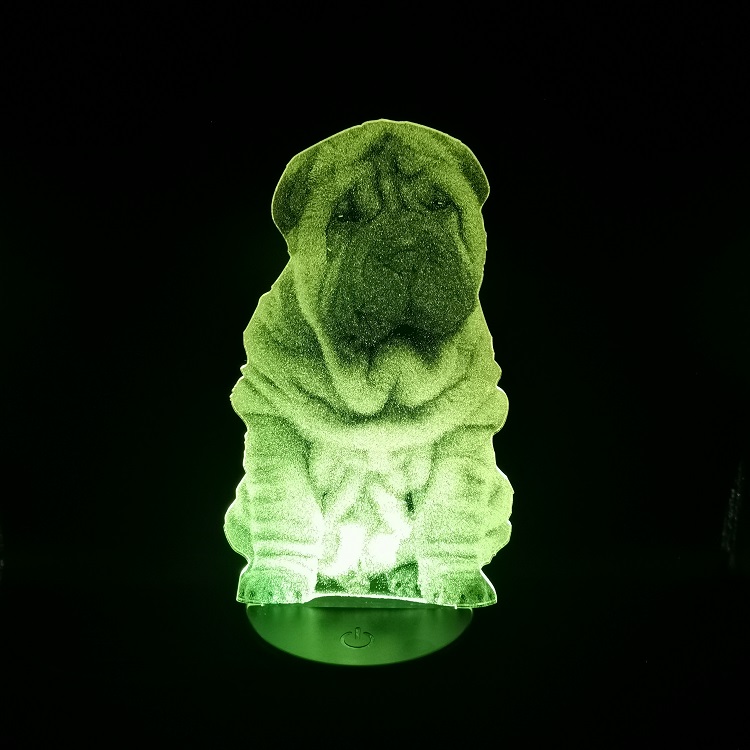 Cool 3D Optical Baby Night Light Shar Pei LED Touch Sensor Nightlight for Home Decor Bedside Table Lamp
Cool 3D Optical Baby Night Light Shar Pei LED Touch Sensor Nightlight for Home Decor Bedside Table Lamp