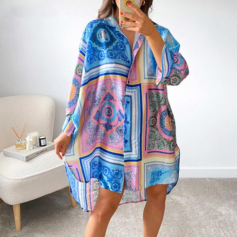Casual Dresses Hirigin 2021 Summer Long Sleeve Shirt Dress Women V Neck Y2K Print Blue Loose Beach Sexy Party Green
Casual Dresses Hirigin 2021 Summer Long Sleeve Shirt Dress Women V Neck Y2K Print Blue Loose Beach Sexy Party Green