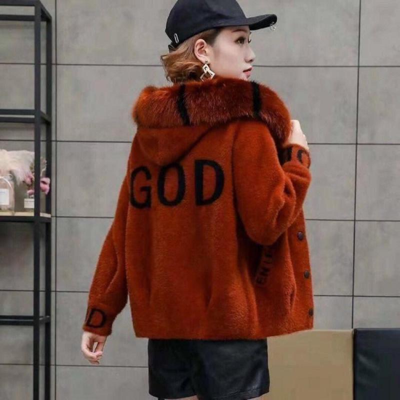 Women's Fur & Faux 2022 Fall Mink Coat Loose Velvet Long-Sleeved Hooded Collar Warm Winter Thickened Fleece Sweater Cardigan, Black
Women's Fur & Faux 2022 Fall Mink Coat Loose Velvet Long-Sleeved Hooded Collar Warm Winter Thickened Fleece Sweater Cardigan, Black