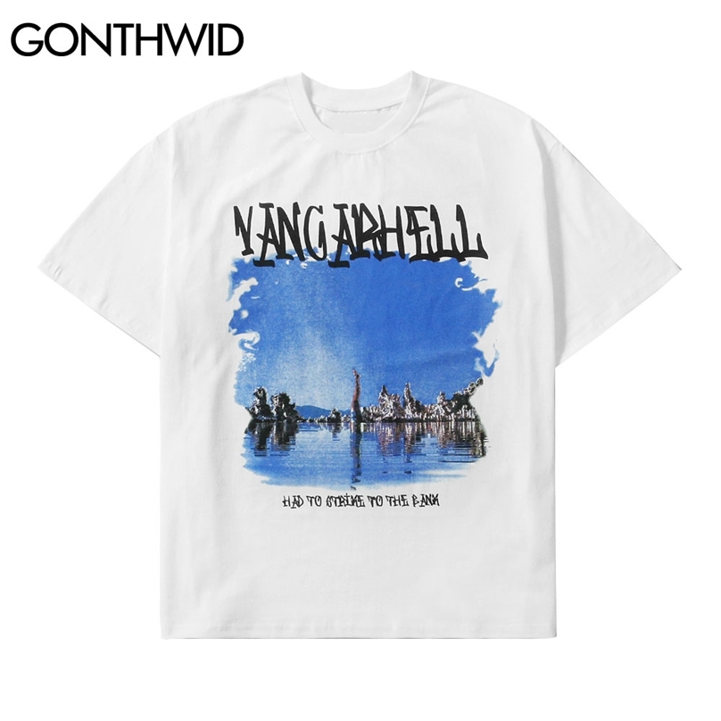 Tees Shirts Hip Hop Sea Landscape Short Sleeve Tshirts Streetwear Harajuku Fashion Casual Cotton T-Shirts Loose Tops 210602, Black
Tees Shirts Hip Hop Sea Landscape Short Sleeve Tshirts Streetwear Harajuku Fashion Casual Cotton T-Shirts Loose Tops 210602, Black
