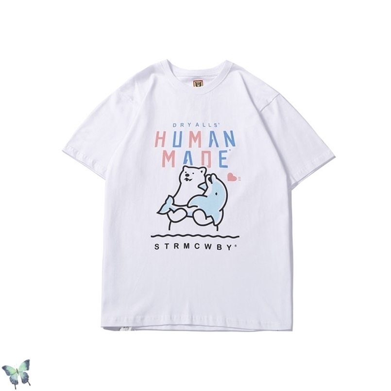 SS Humanmade T-shirt Polar Bear Dolphin Whale Human Made T Shirt 100% Cotton with Tag Label 210716, White;black
SS Humanmade T-shirt Polar Bear Dolphin Whale Human Made T Shirt 100% Cotton with Tag Label 210716, White;black