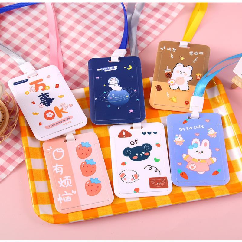 Card Holders Kawaii ID Credit Bank Holder Students Bus Case Hand Rope Door Identity Badge Cards Cover Work Permit Sheath
Card Holders Kawaii ID Credit Bank Holder Students Bus Case Hand Rope Door Identity Badge Cards Cover Work Permit Sheath