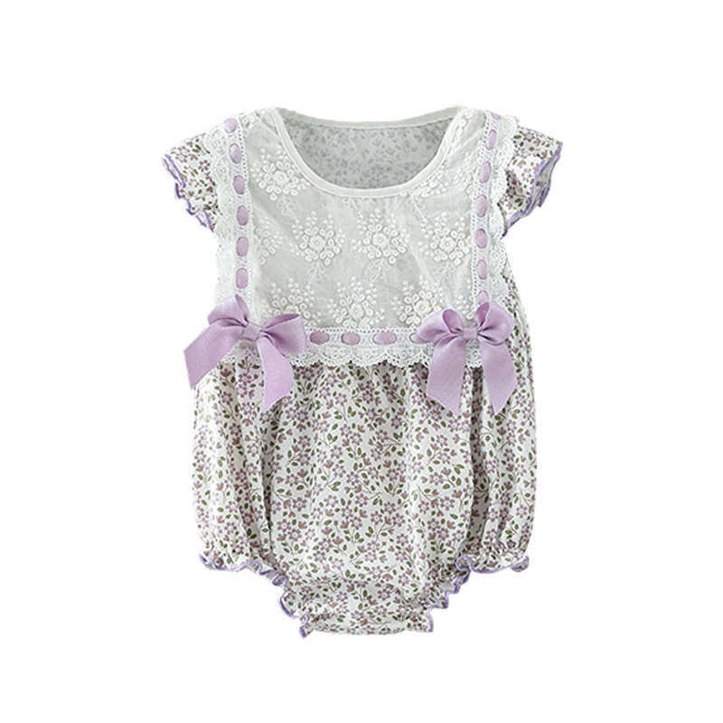 Toddler Girls Romper Korean Style Baby Floral Jumpsuit Infant Birthday Clothes Summer born Cotton Lace Bodysuits 210615, Purple
Toddler Girls Romper Korean Style Baby Floral Jumpsuit Infant Birthday Clothes Summer born Cotton Lace Bodysuits 210615, Purple