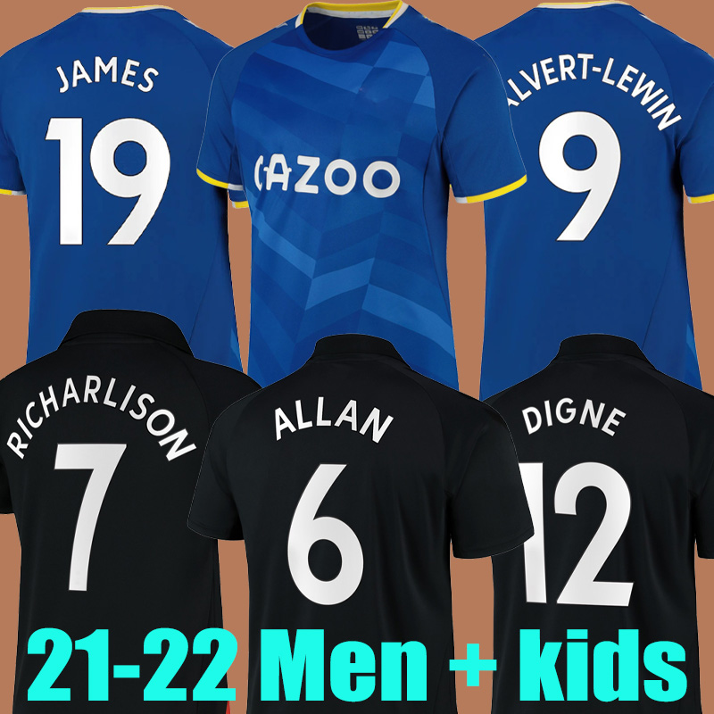 21 22 JAMES Home blue soccer jerseys CALVERT-LEWIN CALVERT LEWIN RICHARLISON away black ALLAN DIGNE DOUCOURE 2021 2022 football shirt men + kids kit set, 21-22 away
21 22 JAMES Home blue soccer jerseys CALVERT-LEWIN CALVERT LEWIN RICHARLISON away black ALLAN DIGNE DOUCOURE 2021 2022 football shirt men + kids kit set, 21-22 away