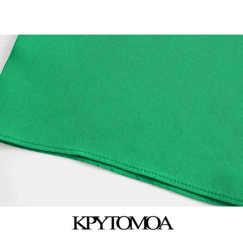 KPYTOMOA Women Chic Fashion Side Pockets Loose Wide Leg Pants Vintage High Elastic Waist Drawstring Female Trousers Mujer 211115