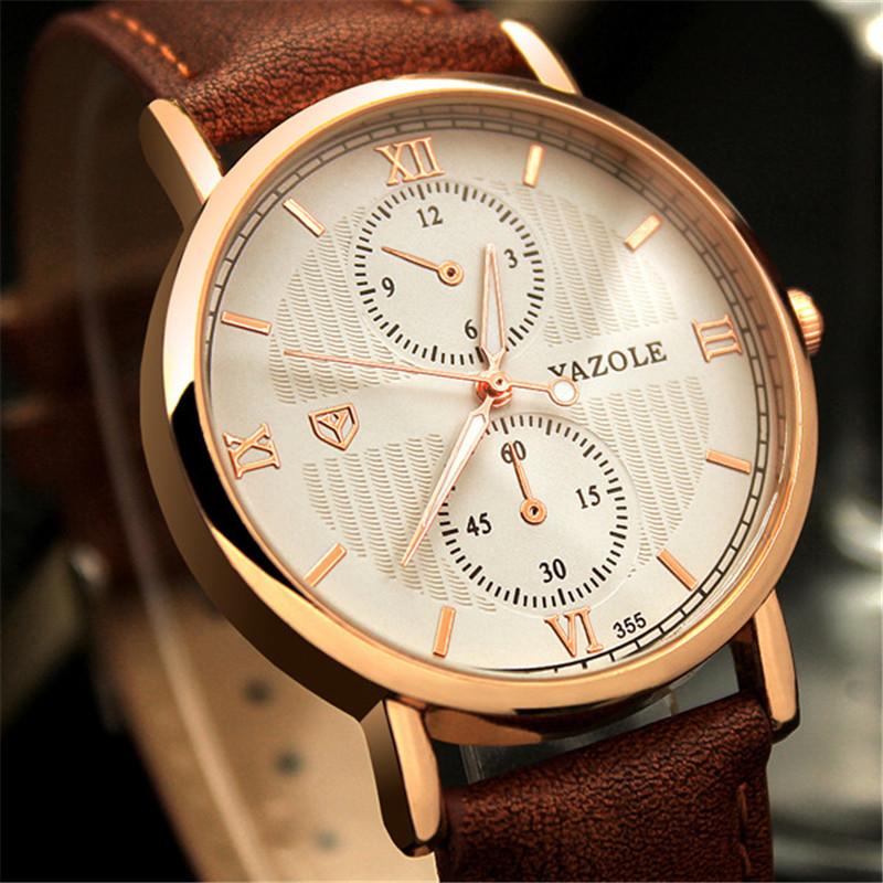 Wristwatches Relojes Para Hombre YAZOLE Brand Quartz Watch For Men Fashion Business Luminous Waterproof Mens Watches Leather Strap Male Cloc, Black
Wristwatches Relojes Para Hombre YAZOLE Brand Quartz Watch For Men Fashion Business Luminous Waterproof Mens Watches Leather Strap Male Cloc, Black