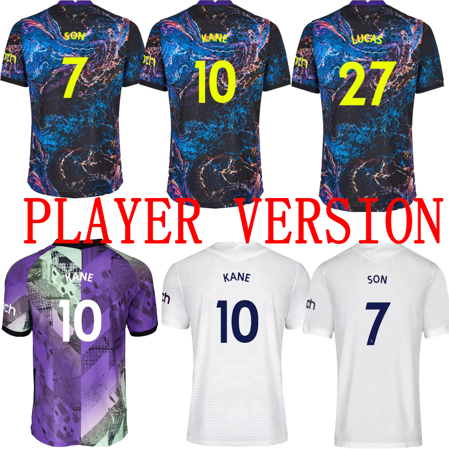 Player version 21 22 DELE SON TOTTENHAM KANE soccer jerseys HOJBJERG BERGWIJN LO CELSO SPURS 2021 2022 LUCAS football shirt uniform home away third, Black
Player version 21 22 DELE SON TOTTENHAM KANE soccer jerseys HOJBJERG BERGWIJN LO CELSO SPURS 2021 2022 LUCAS football shirt uniform home away third, Black