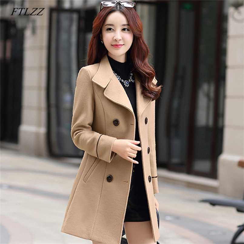 FTLZZ Women Wool Blend Warm Long Coat Autumn Winter Plus Size Female Slim Fit Lapel Woolen Overcoat Cashmere Outerwear 211110, Yellow
FTLZZ Women Wool Blend Warm Long Coat Autumn Winter Plus Size Female Slim Fit Lapel Woolen Overcoat Cashmere Outerwear 211110, Yellow