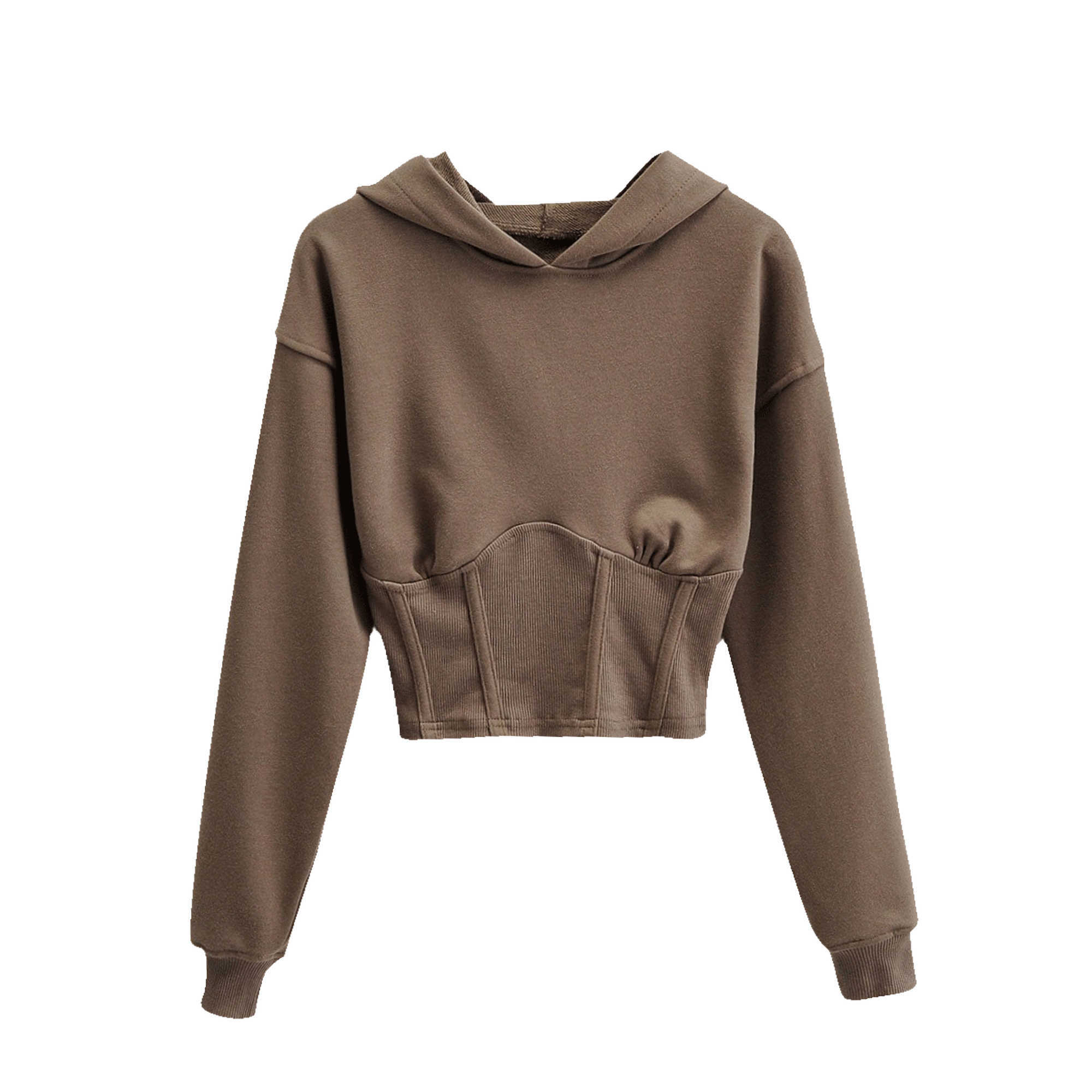 Spring Summer Streetwear Short Sweatshirt Women's Slim Waist Pullover Hoodies 210615, Gray
Spring Summer Streetwear Short Sweatshirt Women's Slim Waist Pullover Hoodies 210615, Gray