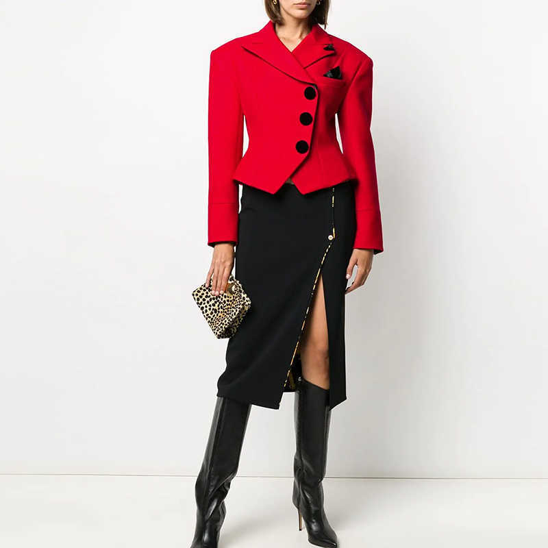 HIGH QUALITY est Fashion Designer Jacket Women's Slim Fitting Red Short Blazer 210526, Beige
HIGH QUALITY est Fashion Designer Jacket Women's Slim Fitting Red Short Blazer 210526, Beige