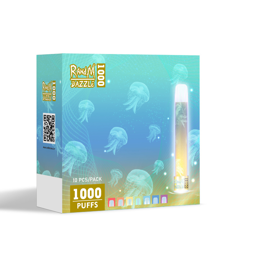 Original RandM 1000puffs disposable e cigarette dazzle 1000 with lgb lights 2% shining vape pen
Original RandM 1000puffs disposable e cigarette dazzle 1000 with lgb lights 2% shining vape pen