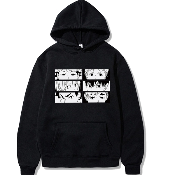 Men Women hoodie Kawaii Haikyuu sweatshirt long sleeve Anime Manga pullover tops Y0809