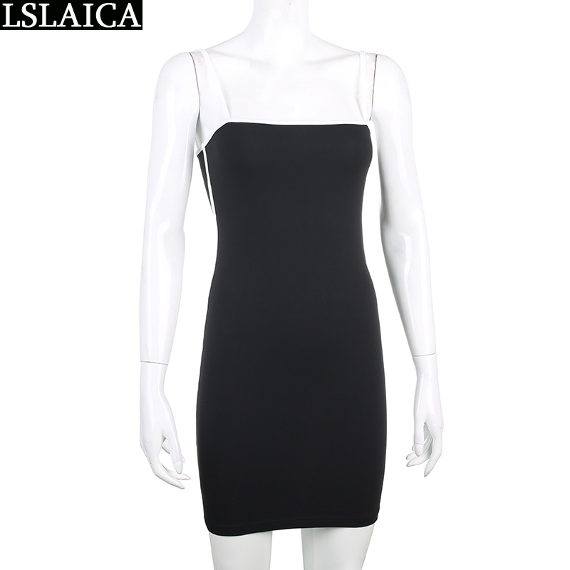 Bodycon dress women sleeveless high waist black slim elegant party strapless casual pencil mini club backless 210515