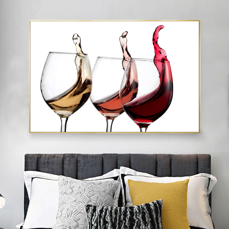 Wine Cups Painting Wall Art Pictures For Living Room Canvas Art Modern Home Decoration Abstract Posters And Print