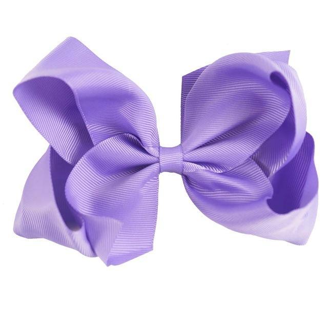 2021 6 Inch Big Grosgrain Ribbon Solid Hair Bows With Clips Girls Kids Hair Clips Headwear Boutique Hair Accessories