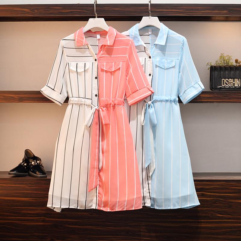 Plus Size Dresses Women Casual Summer Short Sleeve Shirt Dress Elegant Single-Breasted Striped Ladies Outfits Daily Wear, Black
Plus Size Dresses Women Casual Summer Short Sleeve Shirt Dress Elegant Single-Breasted Striped Ladies Outfits Daily Wear, Black