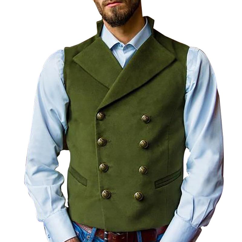 Europe Double Breasted Men Vests Vintage Casual Slim Fit Creative Breathable Latest Coat Design Ropa Hombre Mens Clothes EC50MJ Men, Green
Europe Double Breasted Men Vests Vintage Casual Slim Fit Creative Breathable Latest Coat Design Ropa Hombre Mens Clothes EC50MJ Men, Green