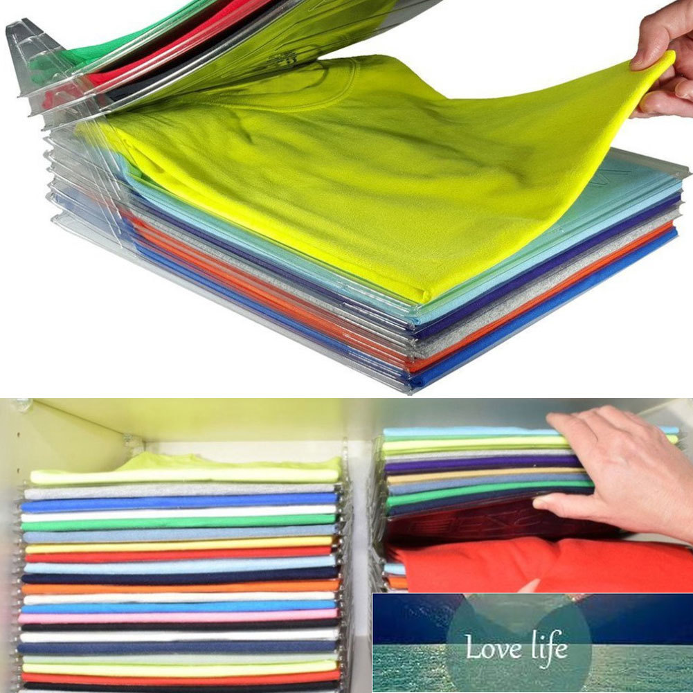 Storage Holders 20 Pcs Creative Home Closet Clothes Folder Organizer Store Documents Dividers TShirt Organization System Storage 1729229